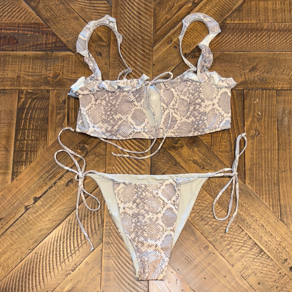 Frankies Bikinis Snake Skin Bikini